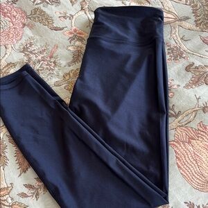 Athleta Elation Sheen Tight Navy Leggings